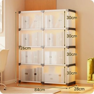 Organizzatore 8 scomparti metallo/plastica