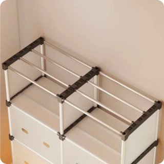 Organizzatore 8 scomparti metallo/plastica