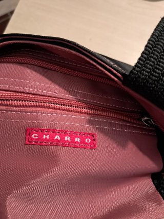 Borsetta nera e rosa antico