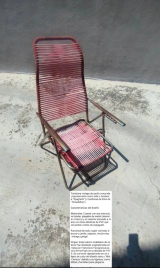 Tumbona Vintage scoubidou