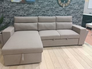 Sofá Cama Modular Beige/Gris