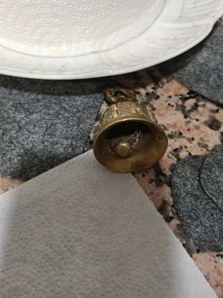 Campana de servicio antigua 14k