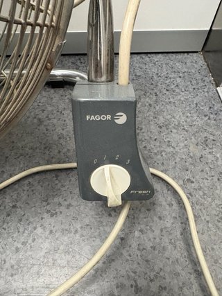 Ventilador Fagor Metálico Plateado