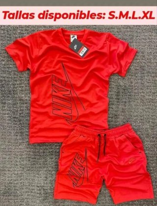 Conjunto Corto Nike Rojo.