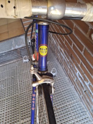 Bicicleta de carreras azul