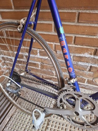 Bicicleta de carreras azul