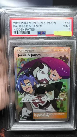 Carta Pokémon Jessie & James PSA 9 Menta