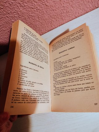 Libro de cocina años 80