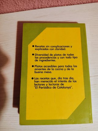 Libro de cocina años 80