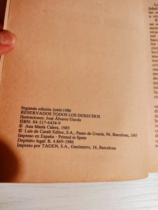 Libro de cocina años 80