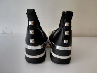 Zapatillas Michael Kors Negras Tachuelas Cuña