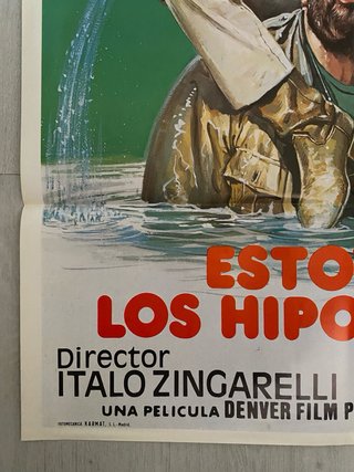 Cartel cine Estoy con los hipopótamos