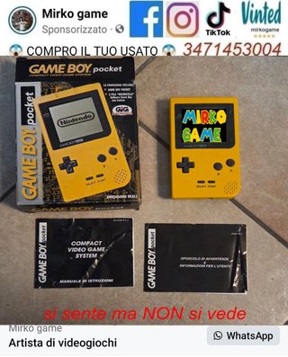 Game Boy Pocket Nintendo scatola