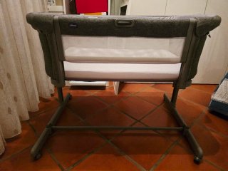 Minicuna colecho Chicco Next2Me Magic Evo Gris