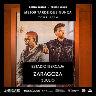 2 Carteles Romeo Santos y Prince Royce Zaragoza
