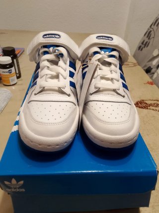 Adidas Forum J Zapatillas Blancas y Azules