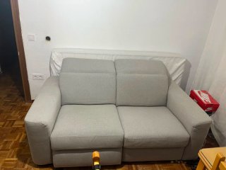 Sofá Natuzzi Eléctrico Elevapiés Gris