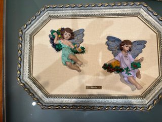 Figuras de ángeles cuatro estaciones!! Marmolina!!