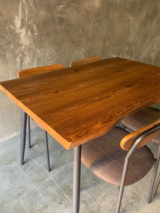 Pack comedor mesa y 4 sillas estilo rústico 120cm