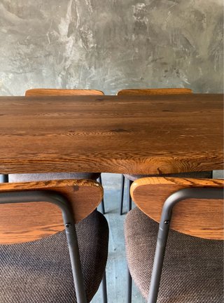 Pack comedor mesa y 4 sillas estilo rústico 120cm