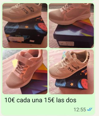 Zapatillas niña beige y rosa