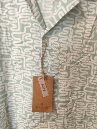 Scalpers. Camisa Mosaico Verde