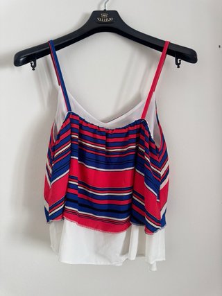 Blusa de tirantes con rayas