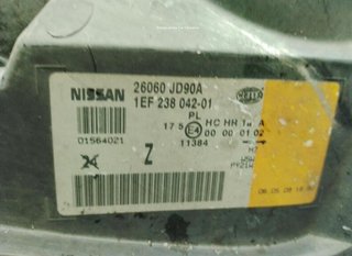 Faro nissan 1ef23804201 26060jd90a qashqai
