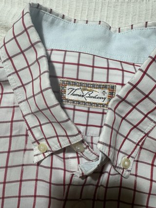 Camisa Thomas Burberry cuadros manga corta