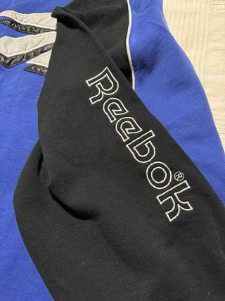 Sudadera Reebok Azul y Negra