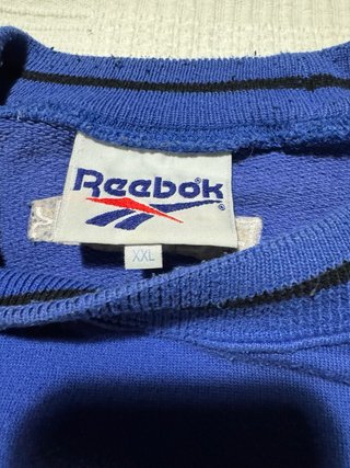 Sudadera Reebok Azul y Negra