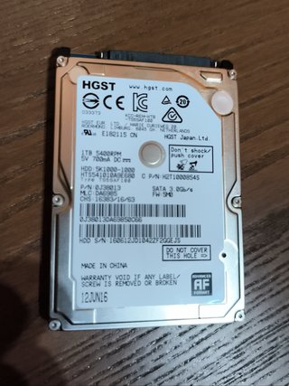Disco Duro HGST 1TB SATA 3.0Gb/s