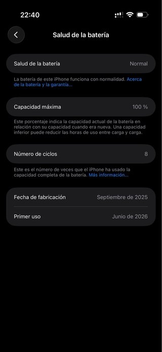 iPhone Air SIN USAR Blanco 256GB