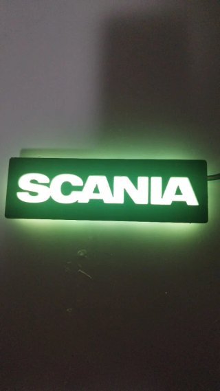 Letrero luminoso SCANIA 1 DIN