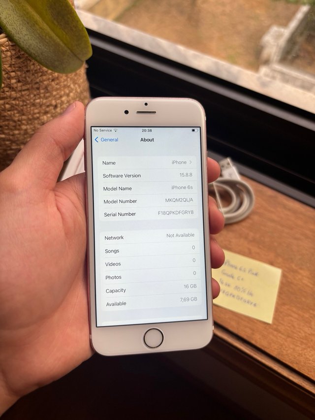 iPhone 6s Rosa 16Gb Usado com Caixa Grade B