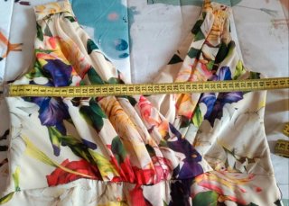 Vestido largo fiesta estampado floral