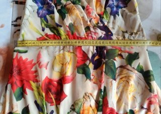 Vestido largo fiesta estampado floral