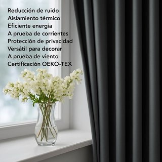 Cortinas Deconovo Opacas Térmicas 107x214cm