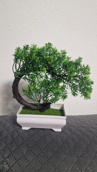 Planta bonsai artificial decorativa