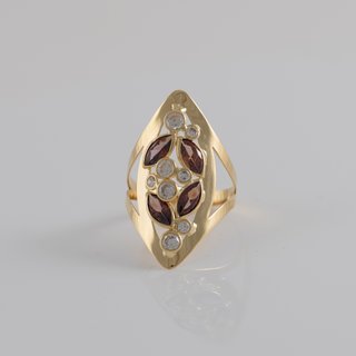 Anillo lanzadera de oro 18k 750