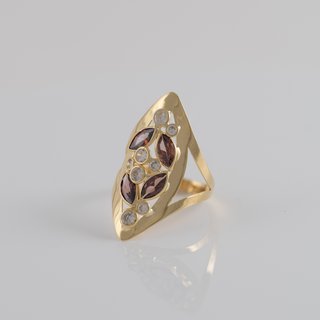 Anillo lanzadera de oro 18k 750