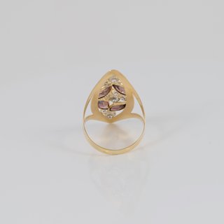 Anillo lanzadera de oro 18k 750