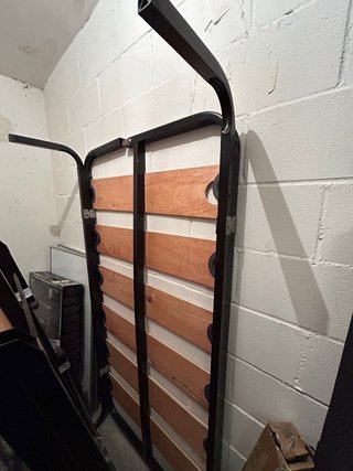 2 Bases Cama 90x180 cm Metal/Madera