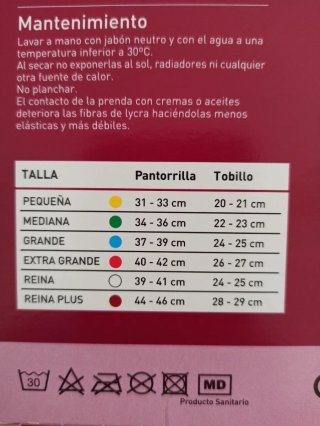 Media Compresión Talla Reina.