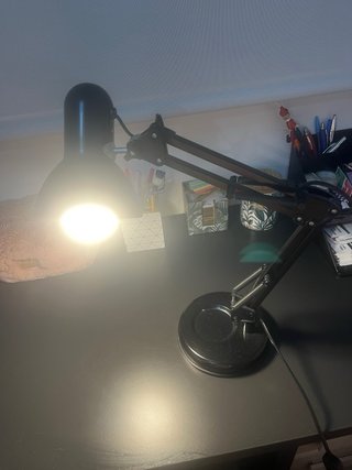 Lámpara Escritorio Negra Estilo Industrial