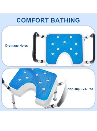 Silla de ducha con reposabrazos