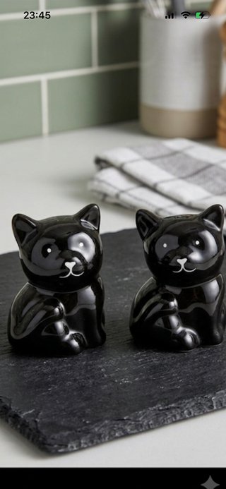 Set statuette cuore e gatti e portacandele