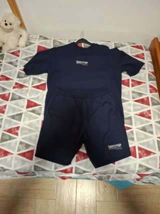 Conjunto Balenciaga Camiseta y Pantalón Azul