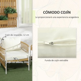 Sillas de exterior ratán y metal (NUEVO)
