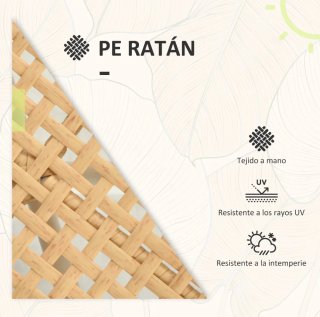 Sillas de exterior ratán y metal (NUEVO)